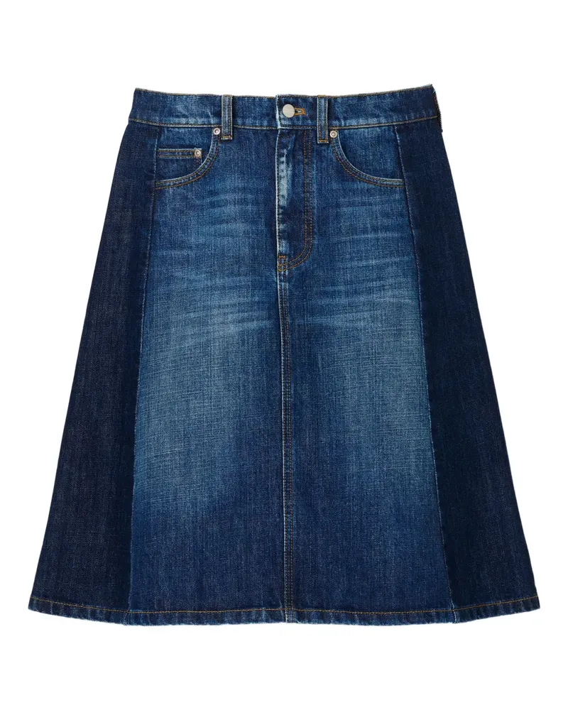 Marc Jacobs Zweifarbiger Jeansrock - Blau Blau