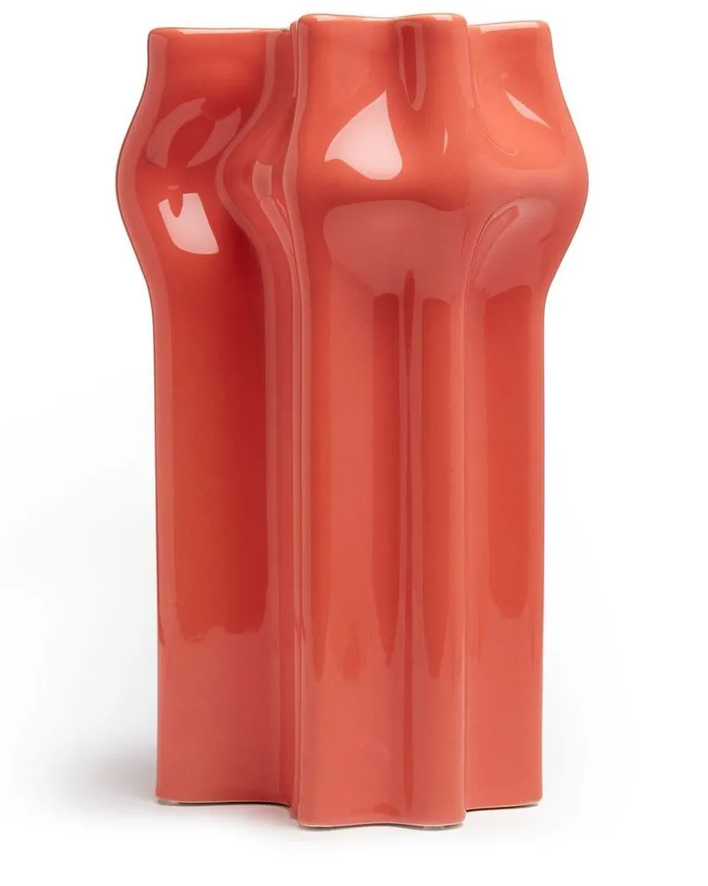 Nuove Forme Extruded Vase Rot