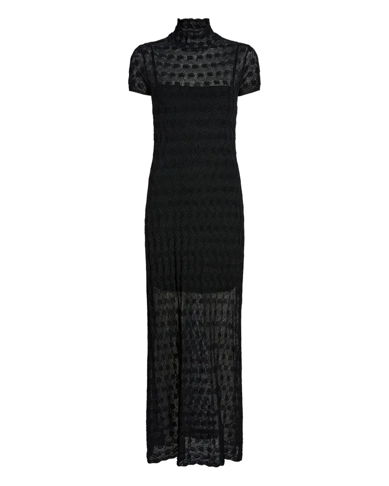 Proenza Schouler Strukturiertes Zein Midikleid - Schwarz Schwarz