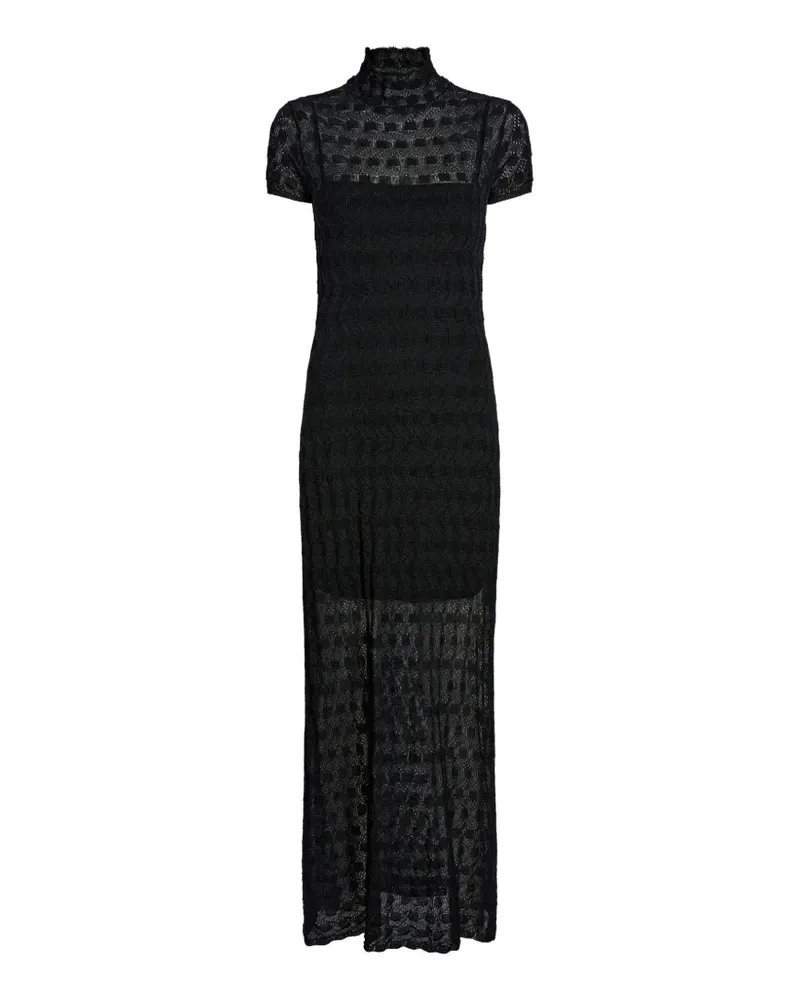 Proenza Schouler Strukturiertes Zein Midikleid - Schwarz Schwarz