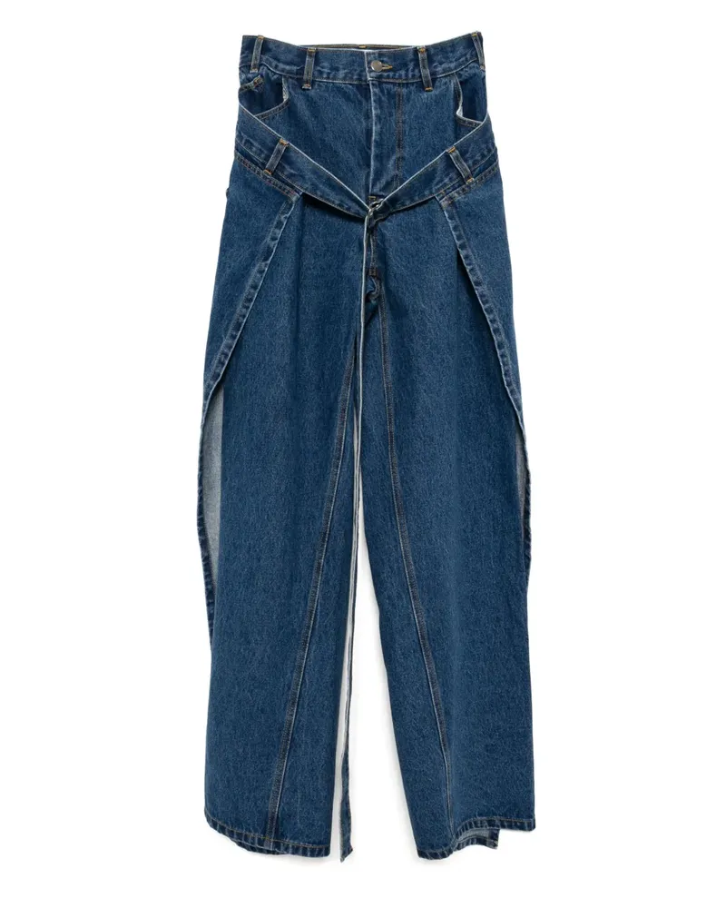 Monse Jeans mit Einsätzen - Blau Blau
