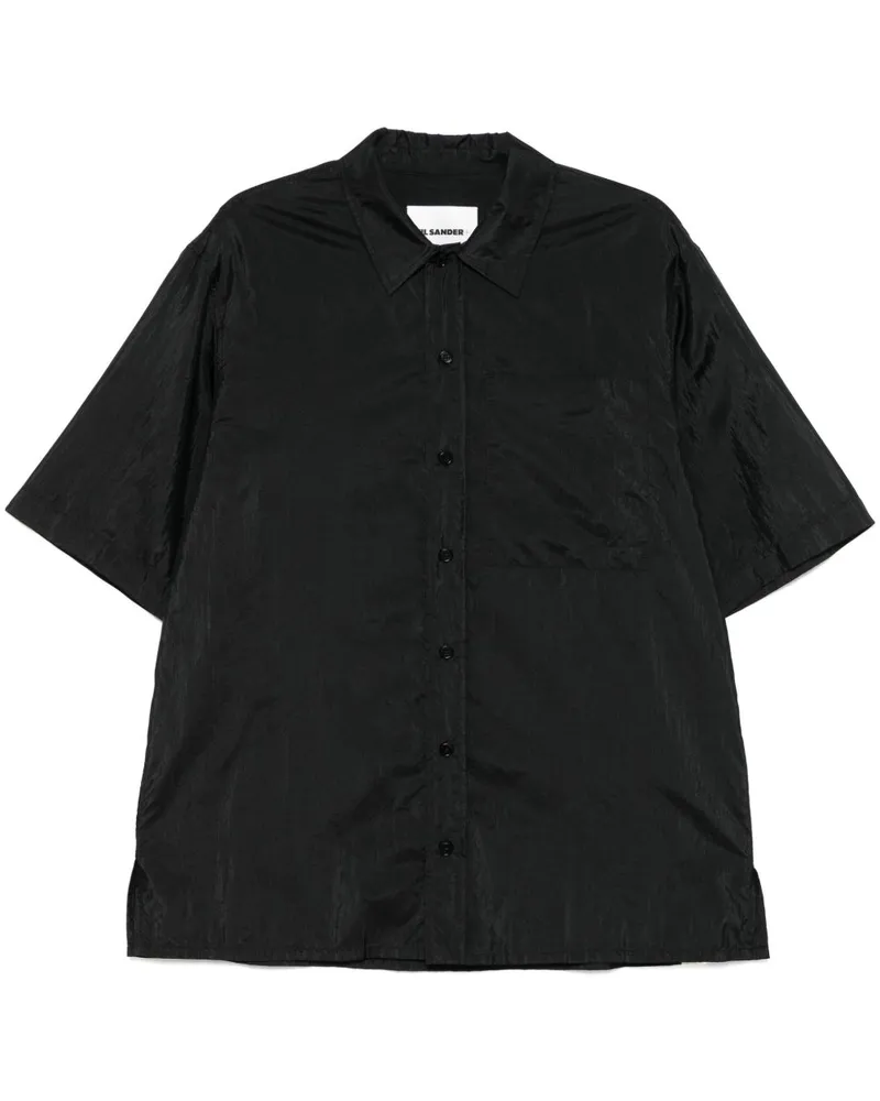 Jil Sander Hemd mit kurzen Ärmeln - Schwarz Schwarz