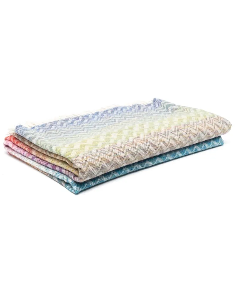 Missoni Home Decke mit Zickzackmuster - Rot Rot