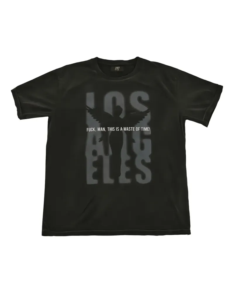 HTC Hollywood Trading Company T-Shirt mit grafischem Print - Schwarz Schwarz