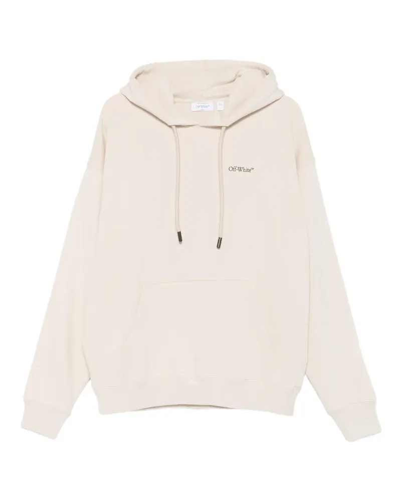 OFF-WHITE graphic hoodie - Nude Nude