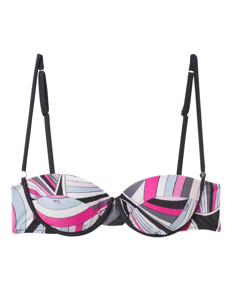 Emilio Pucci Bikinioberteil mit Print - Rosa Rosa
