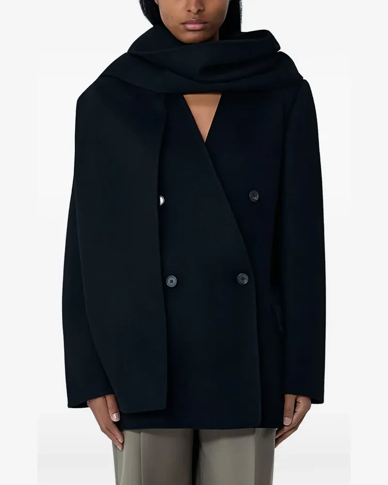 The Row Calitra double-breasted scarf jacket - Schwarz Schwarz