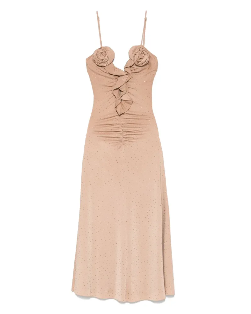 NISSA Midikleid mit Strass - Nude Nude