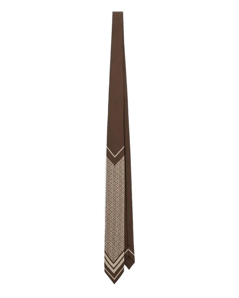 Dolce & Gabbana Geometrisch gemusterte Krawatte - Braun Braun