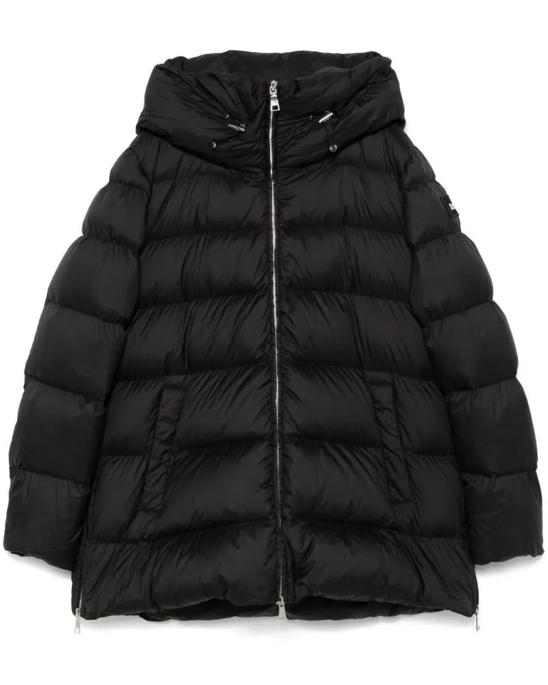 ADD Gesteppte Cocoon Jacke - Schwarz Schwarz