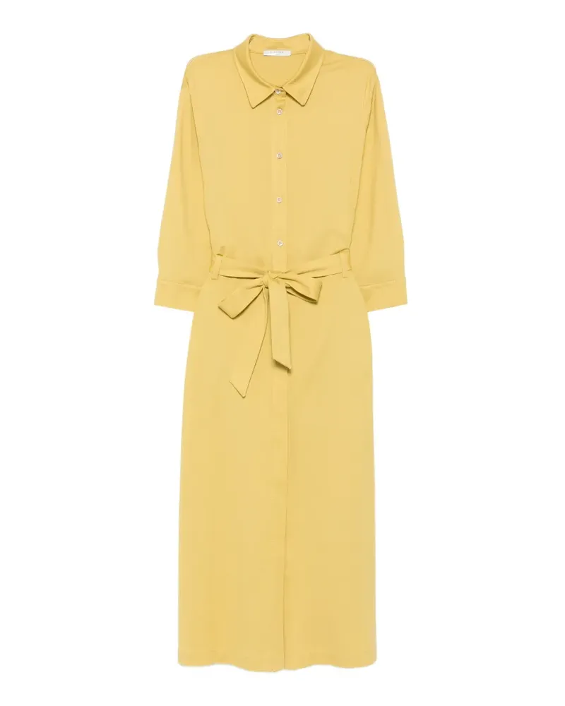 CIRCOLO 1901 belted button-down midi dress - Gelb Gelb