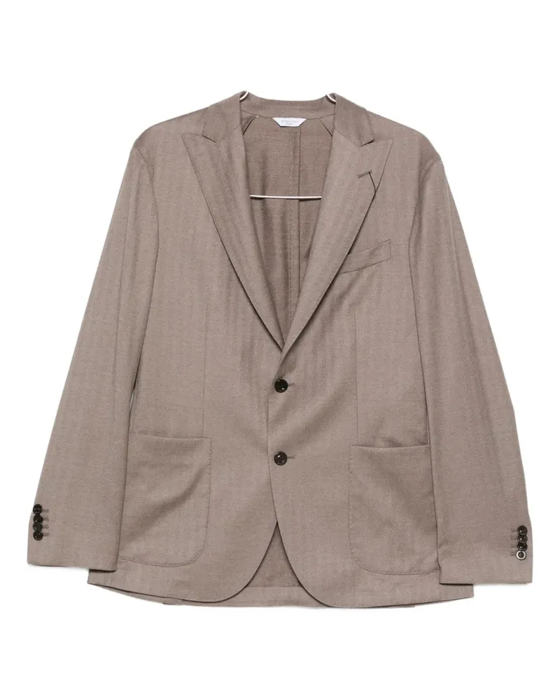 Boglioli button herringbone jacket - Nude Nude