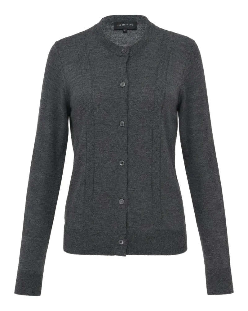 Lee Mathews Mila fine-knit button-up cardigan - Grau Grau