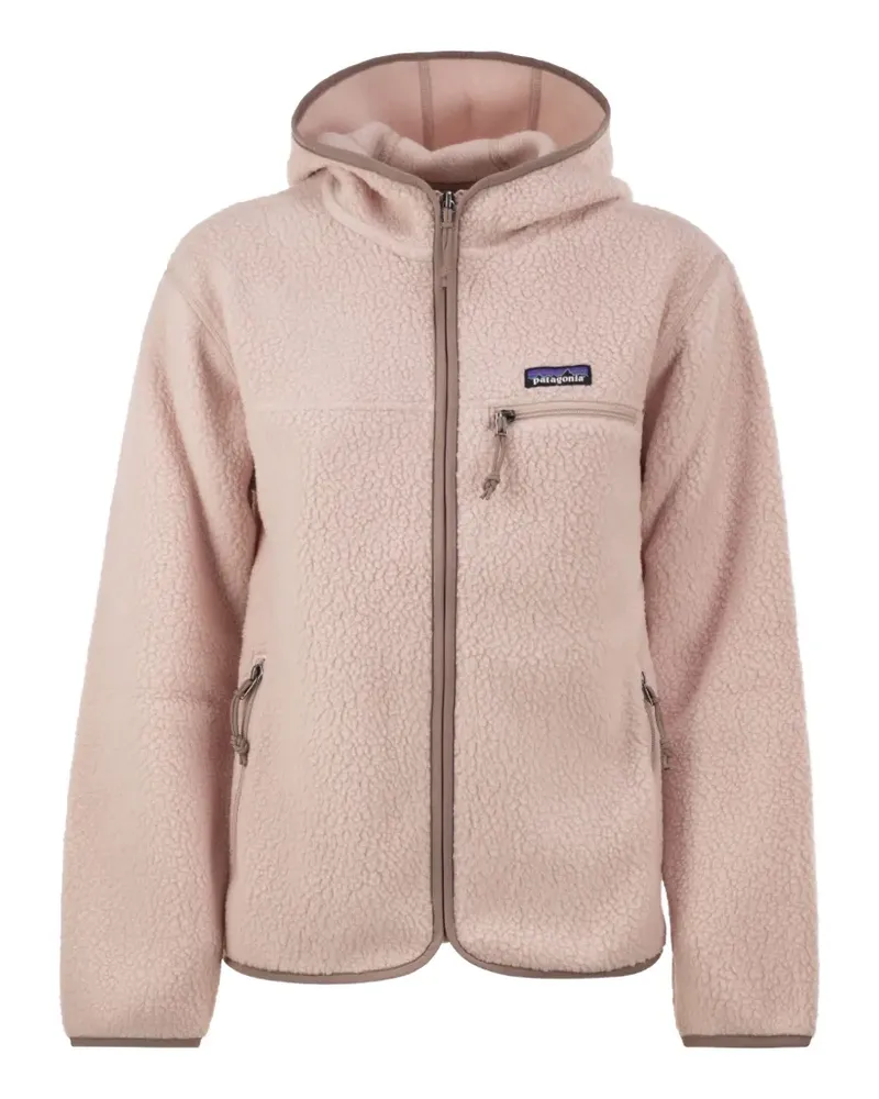 Patagonia teddy fleece hooded jacket - Rosa Rosa