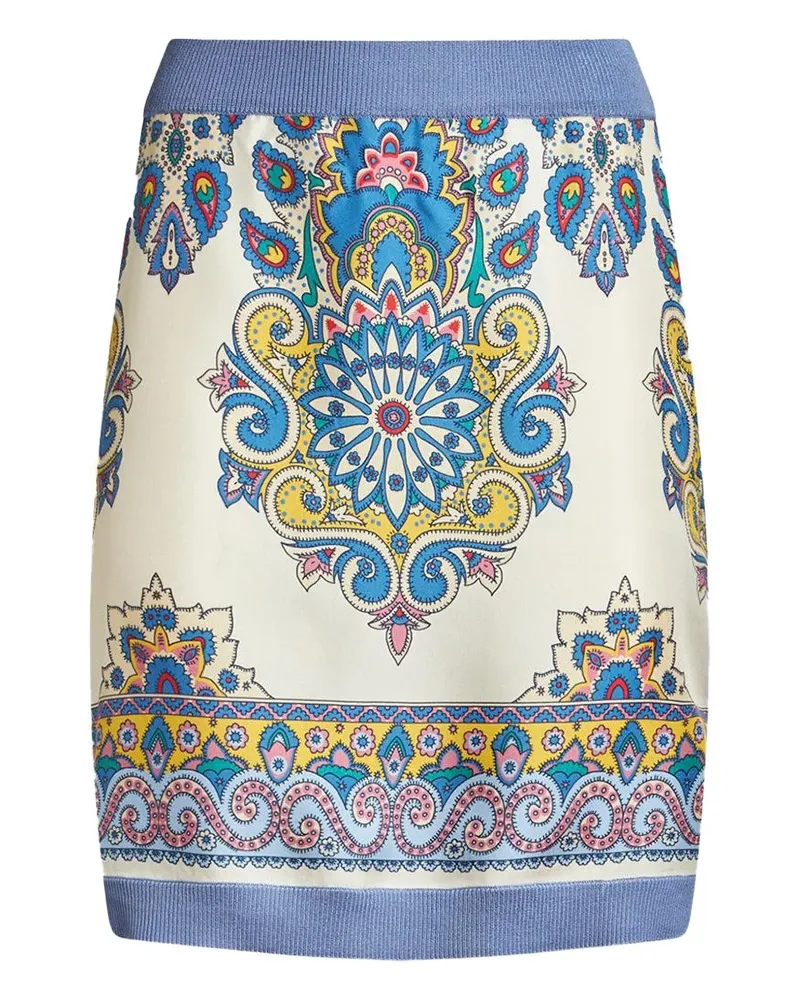 Etro paisley-print skirt - Nude Nude