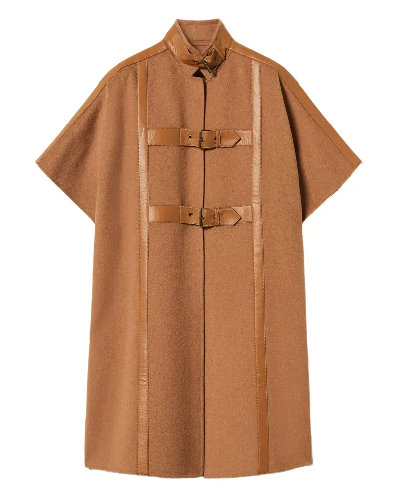 Twin-Set Cape mit Schnallenverschluss - Braun Braun