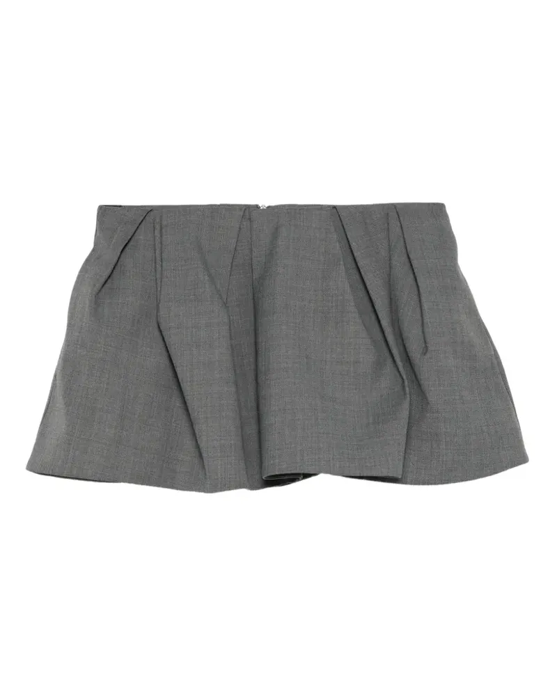 SHUSHU/TONG Minirock mit Falten - Grau Grau