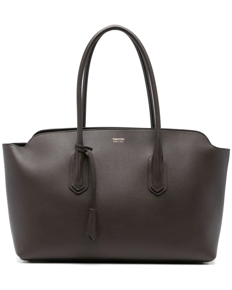 Tom Ford East West Schultertasche - Braun Braun