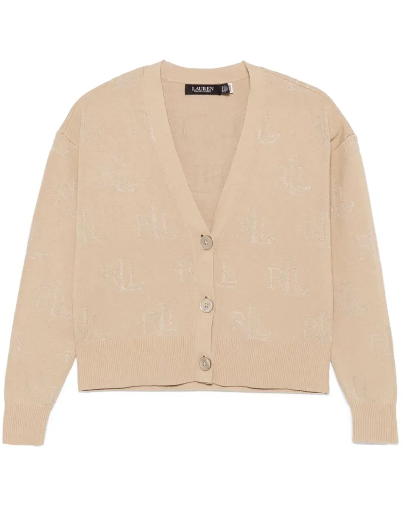 Ralph Lauren Cardigan mit Logo-Jacquard - Braun Braun