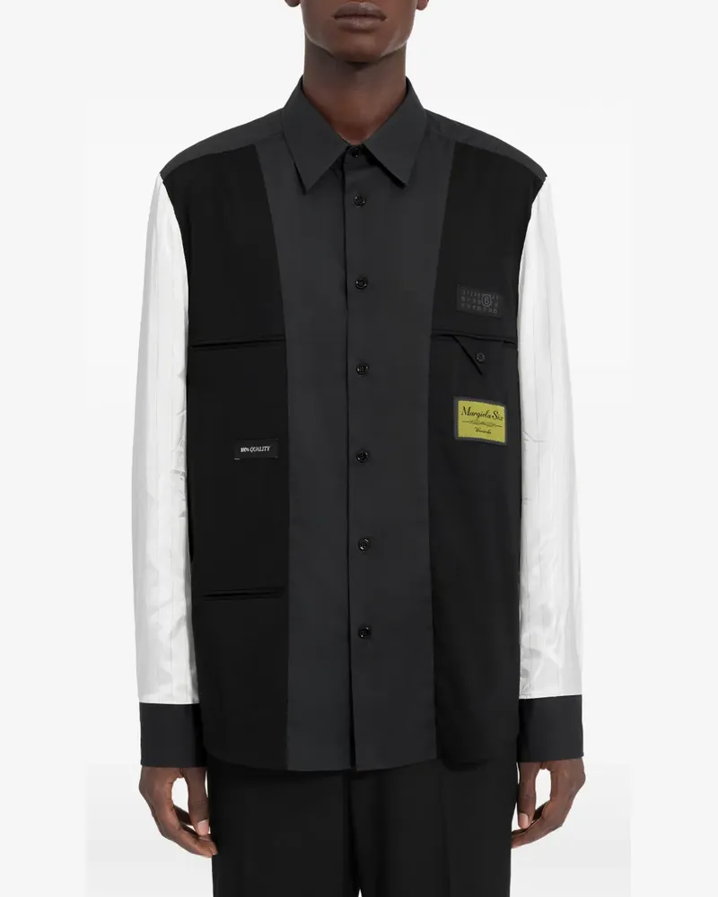 Maison Margiela Langärmeliges Hemd - Schwarz Schwarz
