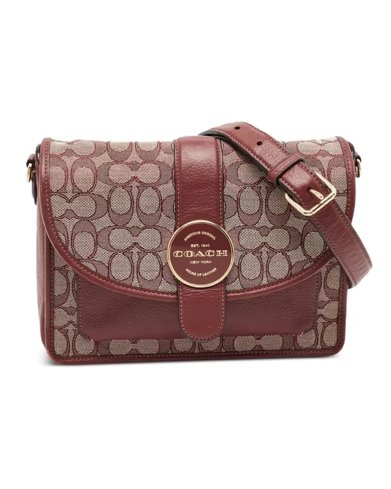 Coach Lonnie Signature Schultertasche - Rot Rot