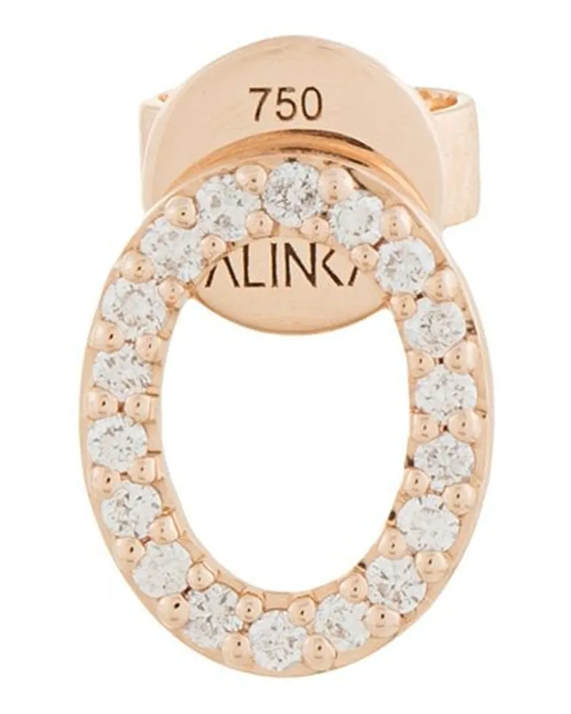 Alinka 18kt 'Cloud' Rotgoldohrstecker mit Diamanten Gold