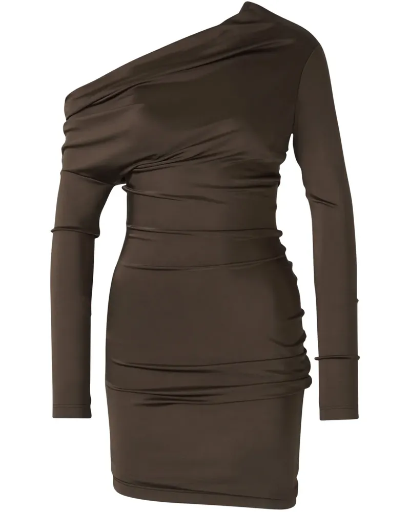 Alexander McQueen Asymmetrisches Minikleid - Braun Braun