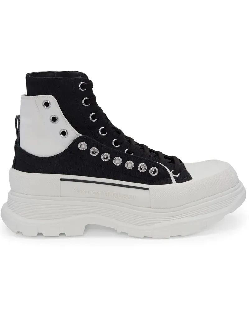 Alexander McQueen Tread Slick Schnürstiefel - Schwarz Schwarz