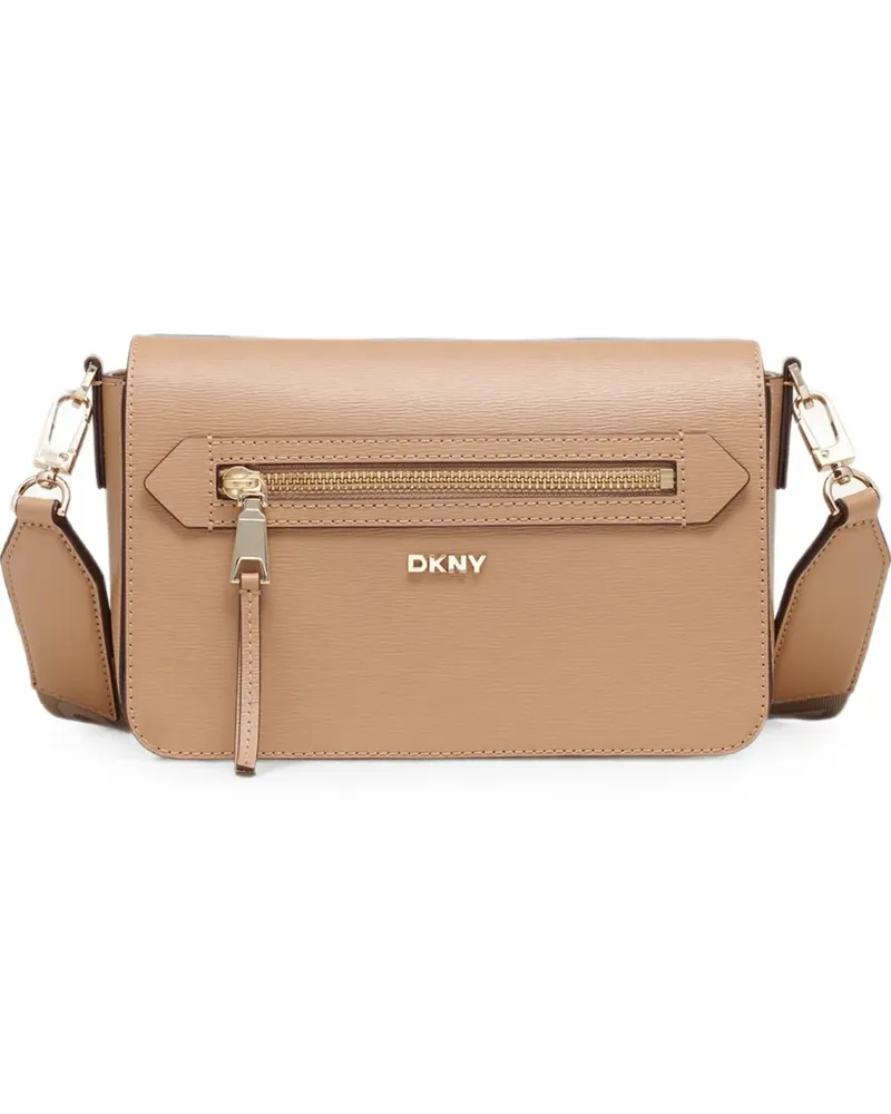 DKNY Bryant Ave flap shoulder bag - Nude Nude