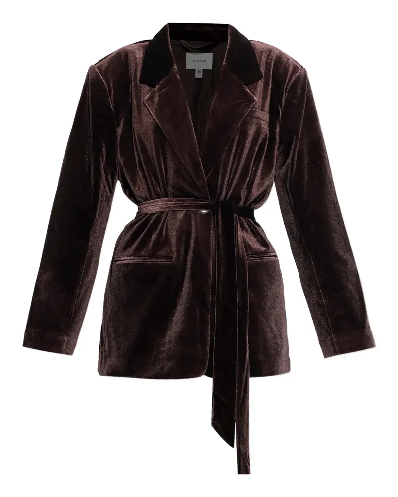 Gestuz Gzvitta velvet blazer - Braun Braun