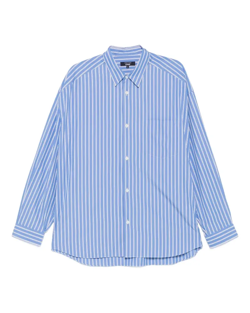 Comme des Garçons striped cotton shirt - Blau Blau