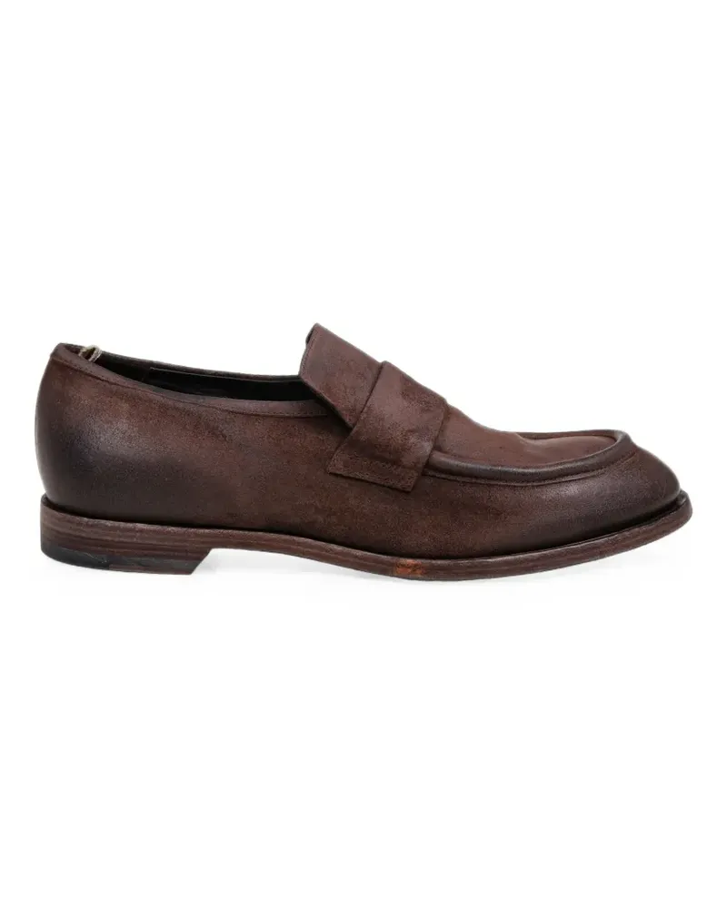 Officine Creative Italia suede slip-on loafers - Braun Braun