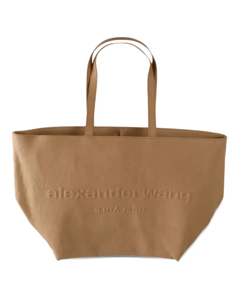 Alexander Wang embossed-logo tote bag - Braun Braun