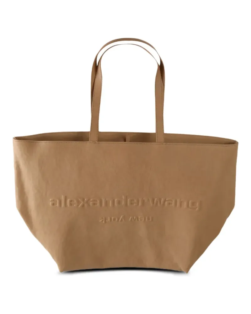 Alexander Wang embossed-logo tote bag - Braun Braun