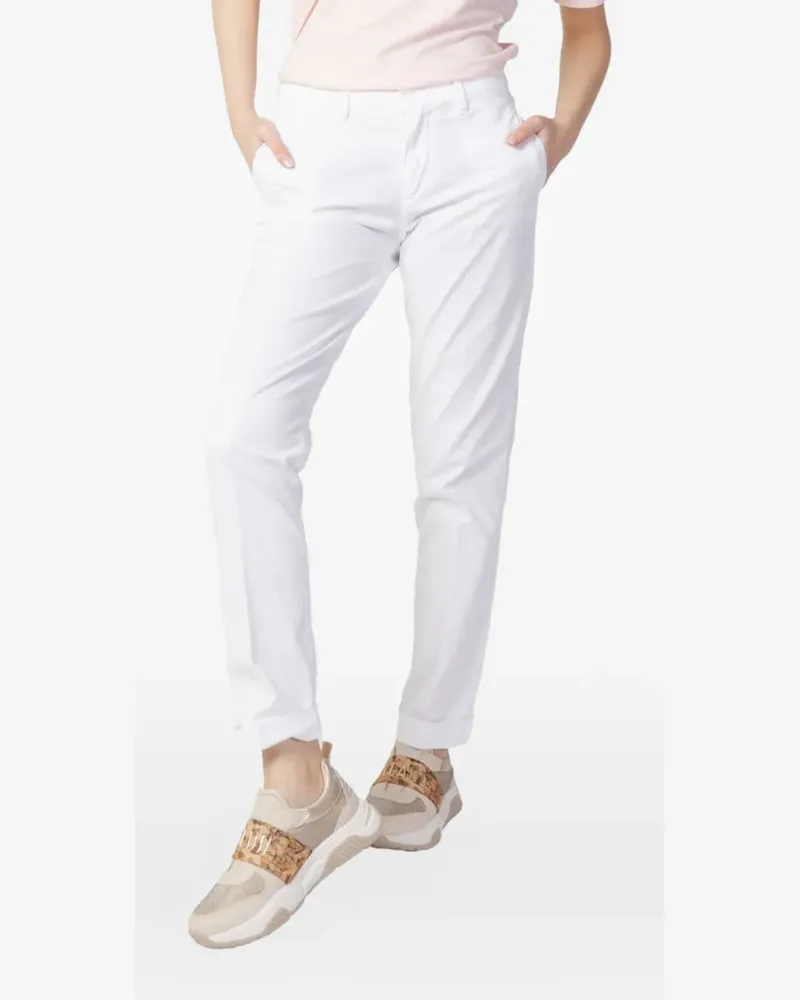 Blauer belt-loops trousers - Weiß Weiß