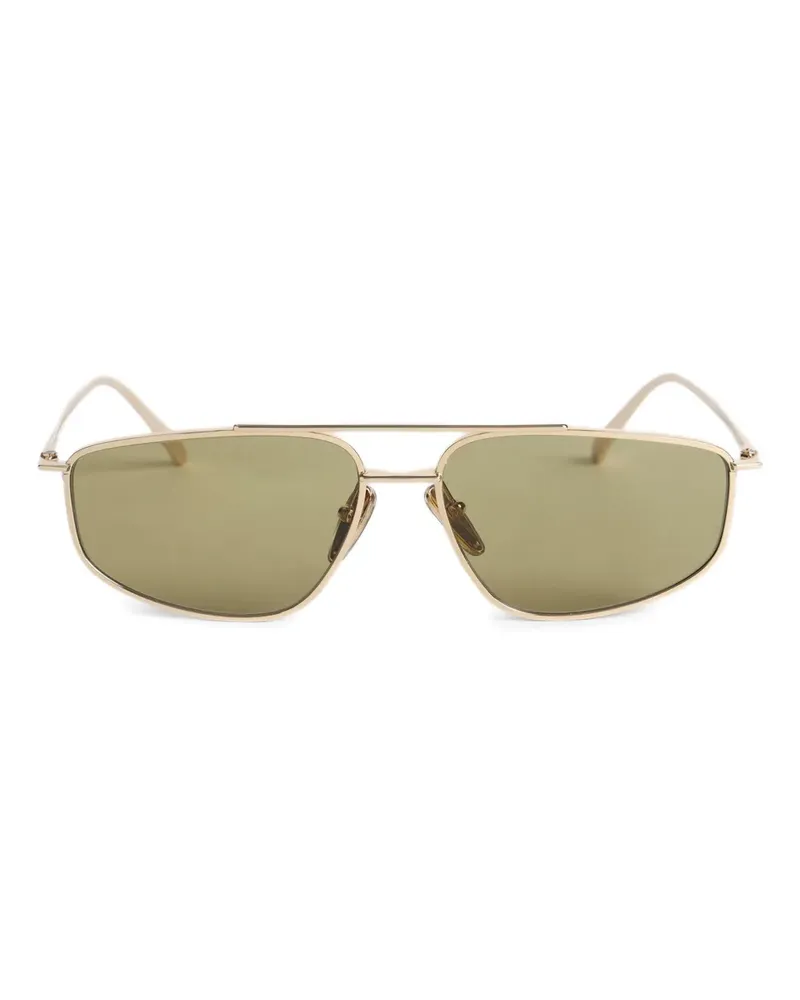 Prada Sonnenbrille mit eckigem Gestell - Gold Gold