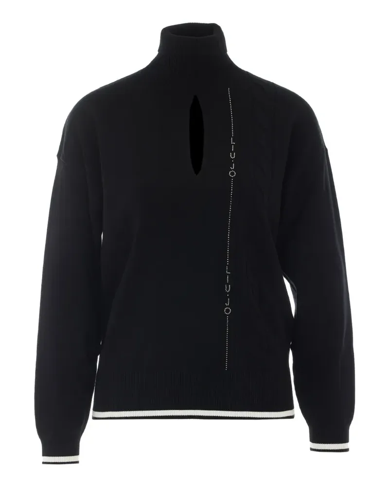 Liu Jo Rollkragenpullover mit Cut-Out - Schwarz Schwarz