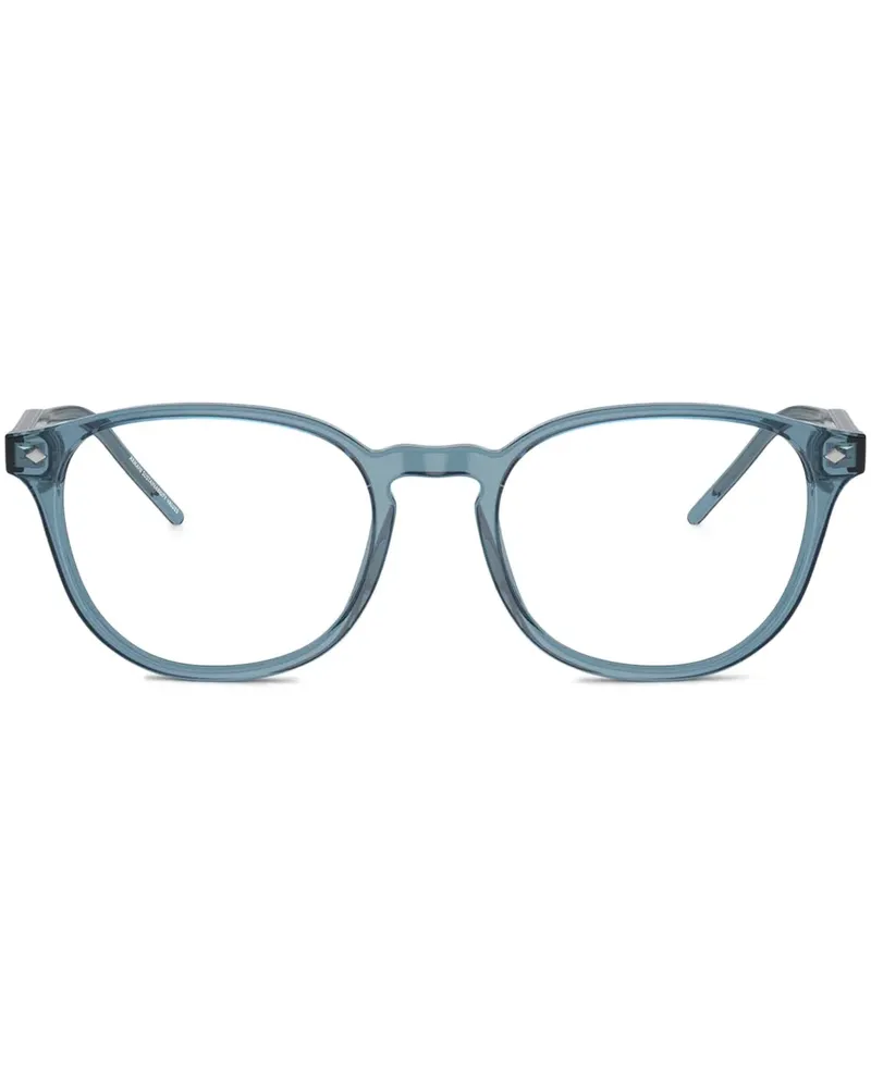 Giorgio Armani Brille mit eckigem Gestell - Blau Blau