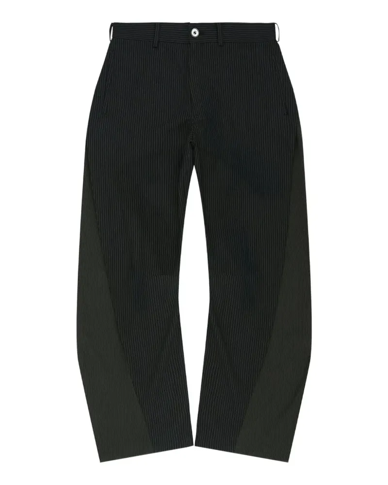 Andersson Bell Gestreifte Hose - Schwarz Schwarz