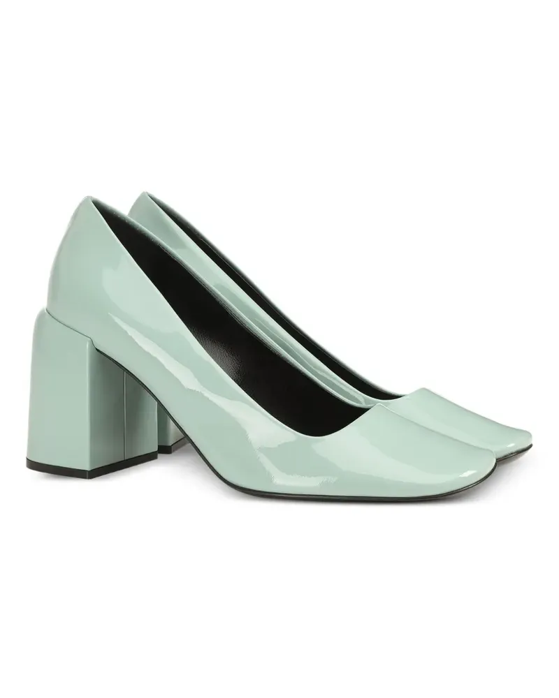Sergio Rossi Pumps mit Blockabsatz 80mm - Grün Grün