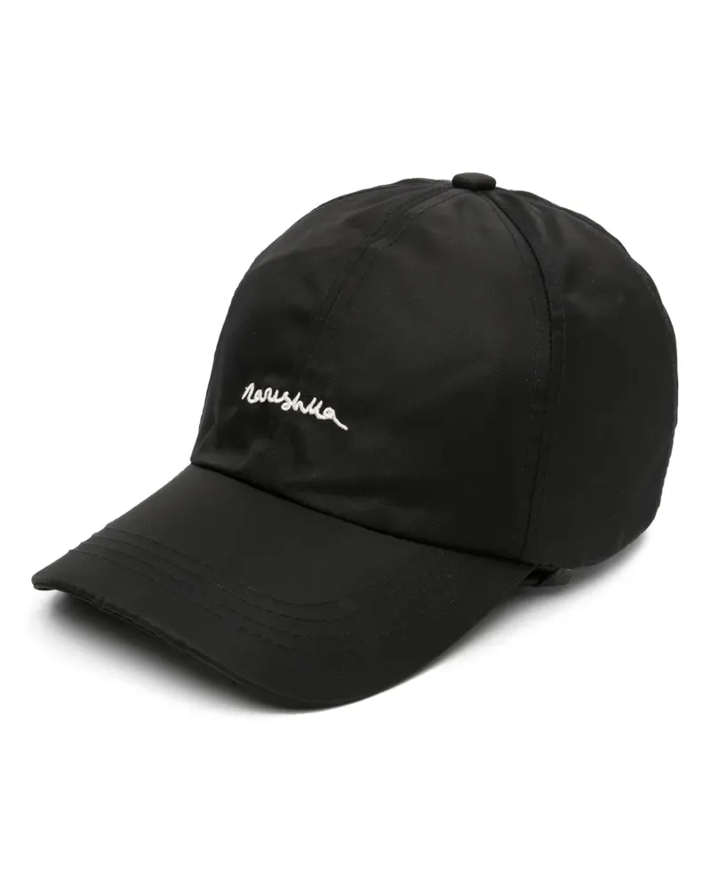 Nanushka Baseballkappe mit Logo-Stickerei - Schwarz Schwarz