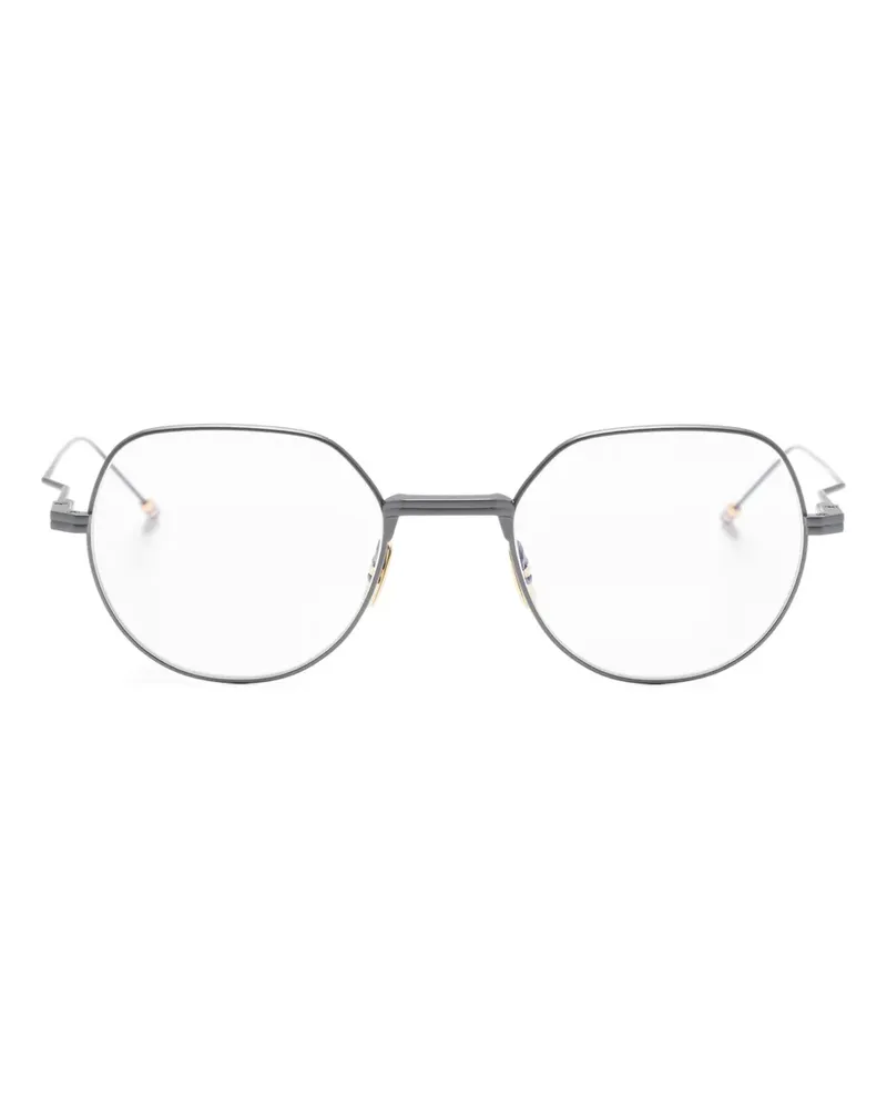 Thom Browne Brille mit rundem Gestell - Schwarz Schwarz