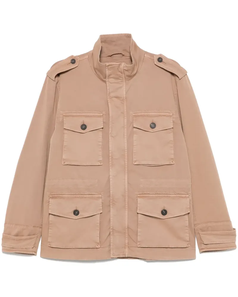Peserico Jacke aus Gabardine - Braun Braun
