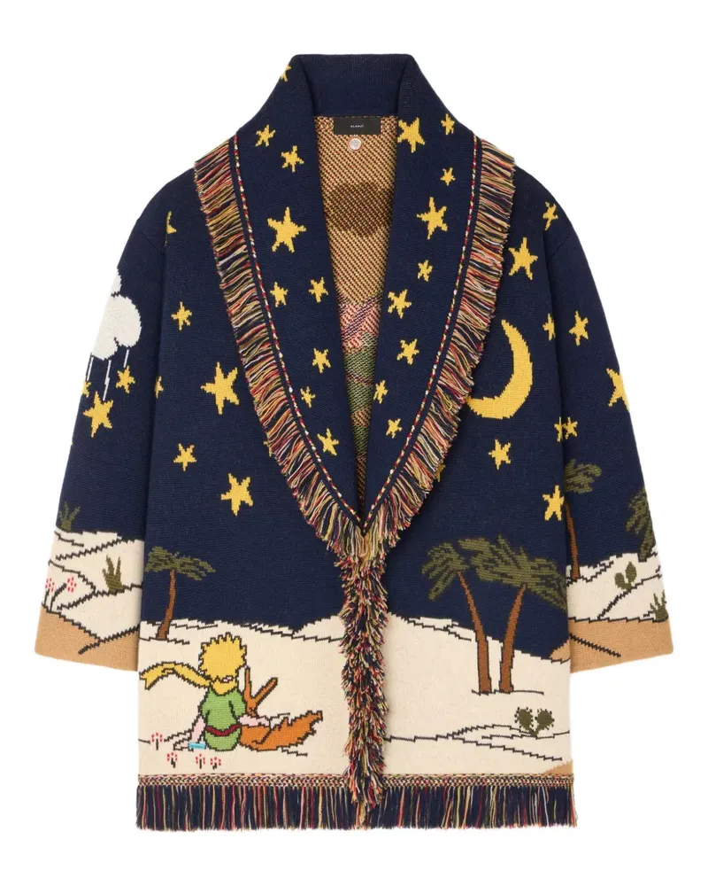 Alanui x The Little Prince Cardigan mit Fransen - Blau Blau