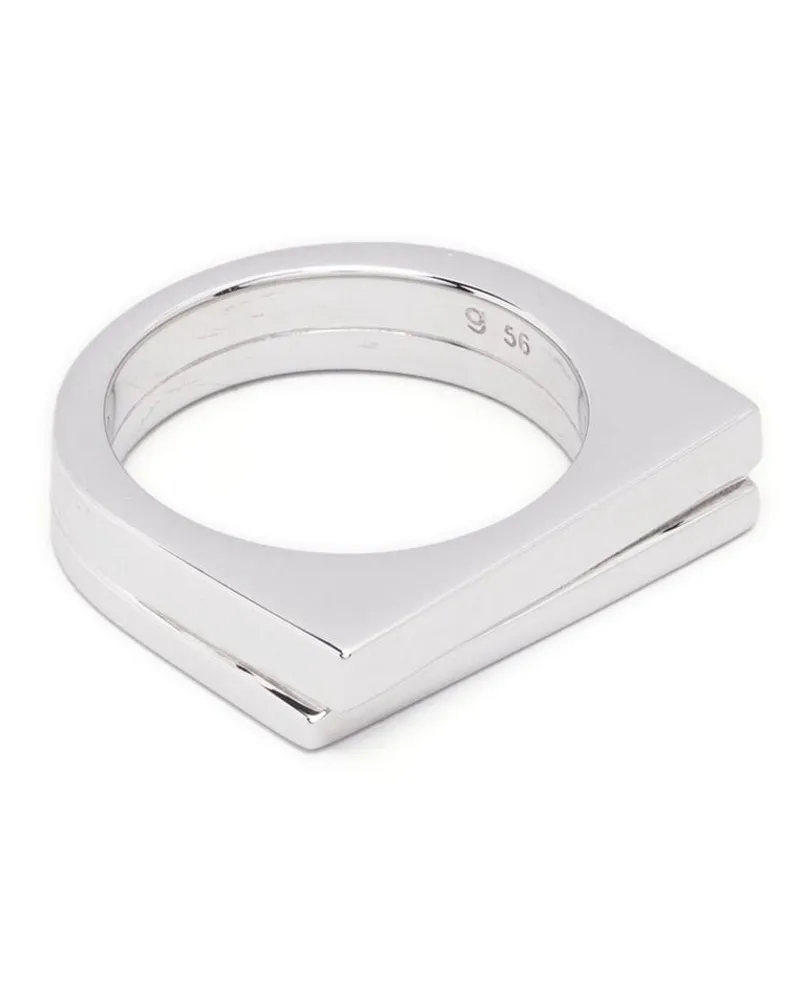 Tom Wood Step L Ring im Layering-Look - Silber Silber