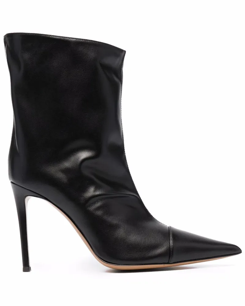 Alexandre Vauthier Spitze Stiefeletten - Schwarz Schwarz