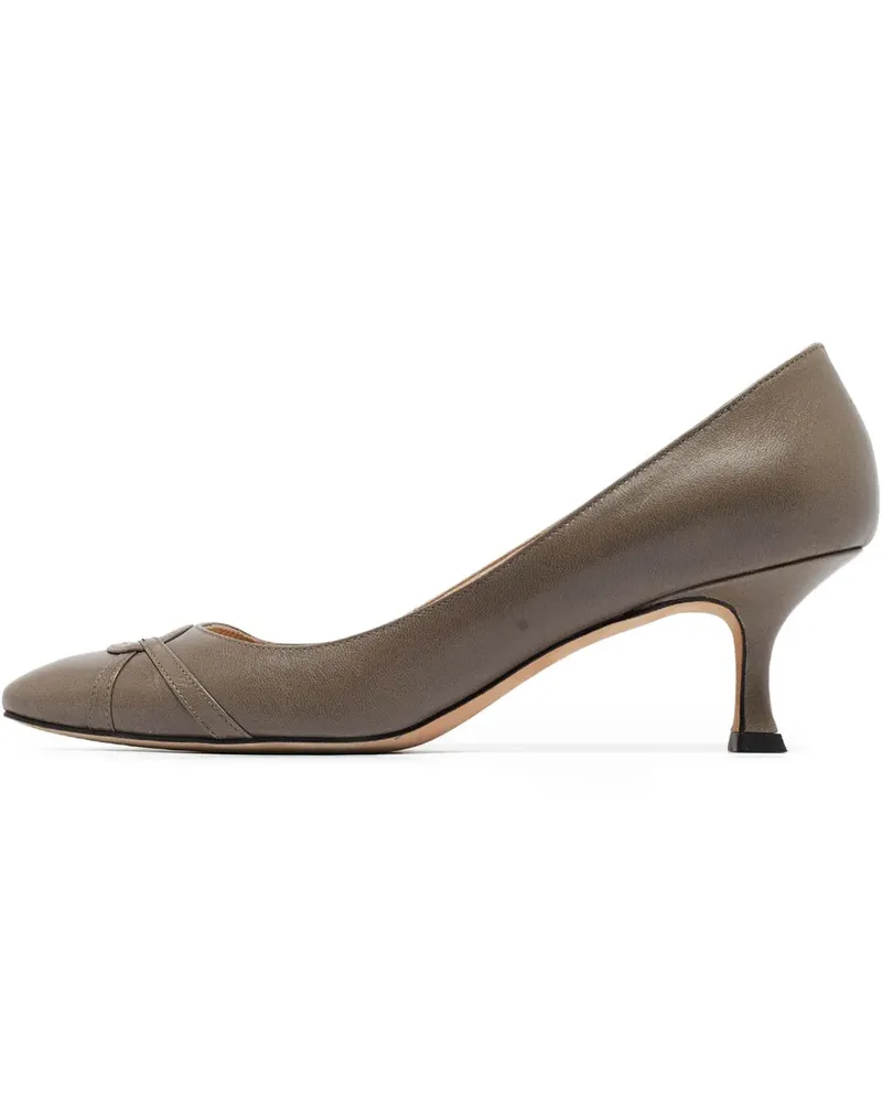 Manolo Blahnik Pre-owned Pumps mit spitzer Kappe 55mm - Grau Grau