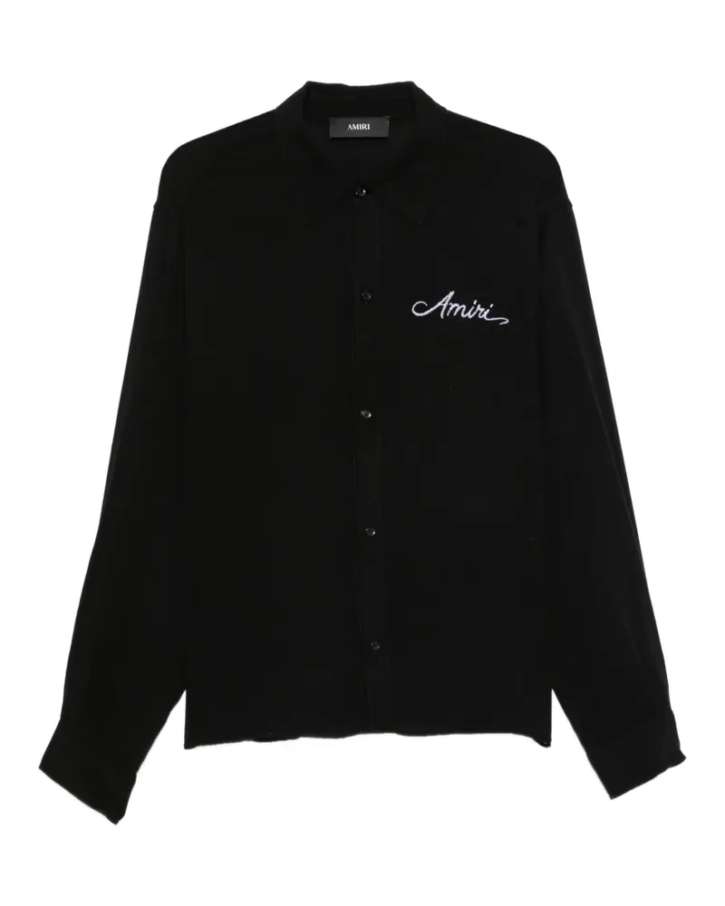 Amiri Besticktes T-Shirt mit Bandana-Patch - Schwarz Schwarz