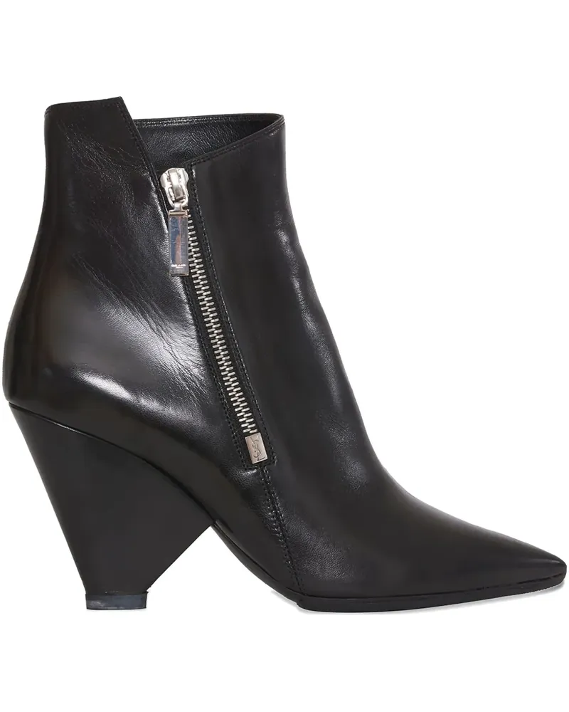 Saint Laurent Pre-owned Stiefeletten 90mm - Schwarz Schwarz