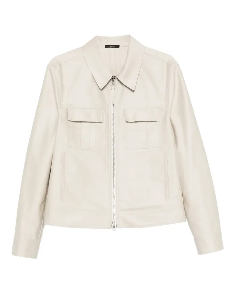 Tom Ford point-collar overshirt - Nude Nude